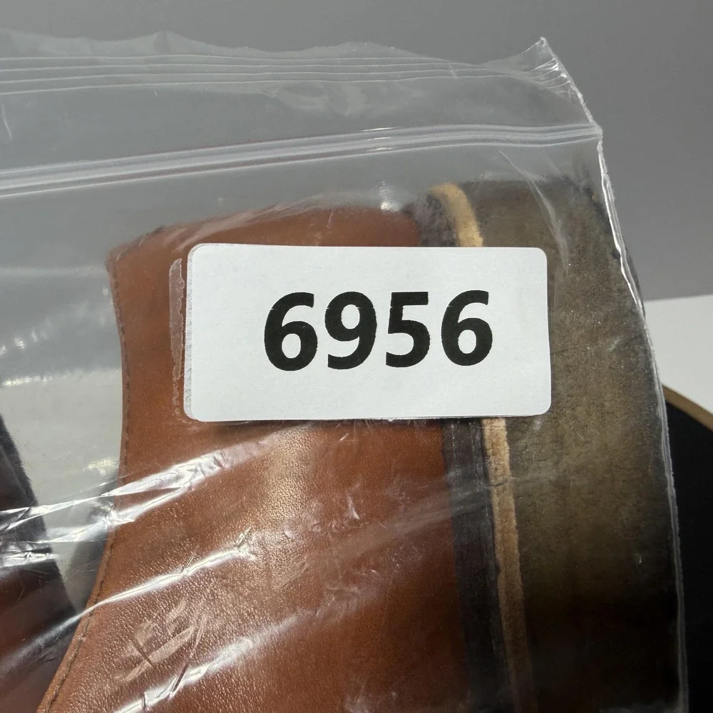 A.P.C. Shoes Mens Size‎ 8 Brown Leather Monk Strap Dress Casual Portugal Crepe
